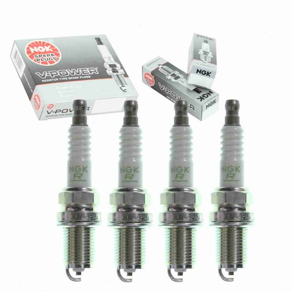 4 pc NGK V-Power Spark Plugs compatible with Honda Civic del Sol 1.6L L4 1994-1997