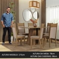 thumbnail image 4 of Juego de Comedor Madesa Beverly mesa y 6 Sillas MDP MDF, 4 of 11