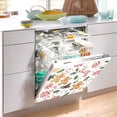 thumbnail image 5 of Haosy Dishwasher Magnet Cover Magnetic Fridge Door Cover Home Kitchen Decor Gingerbread Men Holly Leaves 23"x 26", 5 of 6