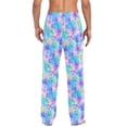 thumbnail image 4 of FORMRS Mens Pajama Pants with Pockets Cotton Sleepwear Lounge Bottoms Sizes S-2XL, Neon Starfish Pattern, 4 of 7