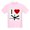 Light Pink, variant on CafePress - I Love Fans Kids Light T Shirt - Light T-Shirt Kids XS-XL