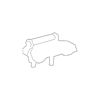 Genuine OE Lexus Hinge - 68810-48191