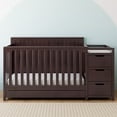 thumbnail image 3 of Graco Hadley 5-in-1 Convertible Baby Crib and Changer with Drawer, Espresso, 3 of 18