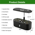 thumbnail image 6 of MATSKY 10 Pods Hydroponic Growing System with LED Grow Light, 5L Indoor Herb Garden Starter Kit with Quiet Smart Water Pump & Auto Timer, Black, 6 of 8