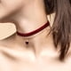 thumbnail image 5 of Gargantilla roja para mujeres, adolescentes y niñas, Gargantilla ajustable con corazón de amor, Collar gótico, collares con colgante de gargantilla de terciopelo, 5 of 5