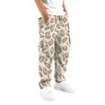 thumbnail image 3 of XIYON Boys Pants Leopard Print Cargo Pants Casual Straight Leg Trousers with Pockets for Outdoor Play 15-16 Years, 3 of 3