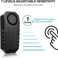 thumbnail image 6 of Ouspow Bike Alarm Lock with Remote Controller,Bicycle IP55 Waterproof Anti-theft Security Accessories,Black, 6 of 8