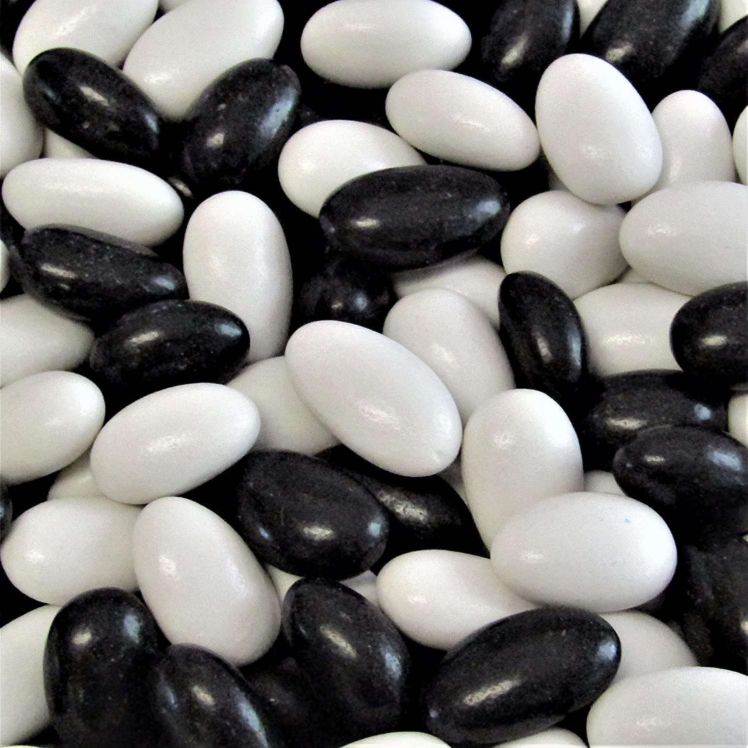 Tuxedo Black & White Jordan Almonds by Its Delish, 3.5 lbs Jumbo