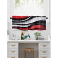 thumbnail image 5 of Valances for Windows Abstract Gradient Stitching Rod Pocket Cafe Window Treatments Valance Curtains for Kitchen Bathroom Laundry Basement Windows 42"x18", 5 of 9