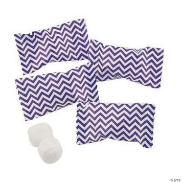 Purple Chevron Buttermints, Individually Wrapped, 108 Pieces
