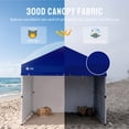 thumbnail image 4 of CROWN SHADES 10X10 Comercial Instant Canopy Pop Up Tent with Center Lock 4 Sidewalls Sto'N Go Bag Navy Blue, 4 of 10