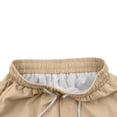 thumbnail image 6 of FAHXNVB Boys' Cotton Linen 2 in 1 Athletic Shorts Drawstring Elastic Waist Casual Loose Fit Shorts Breathable Lightweight Comfortable Fashion Summer Running Shorts 4-15 Years, 6 of 7