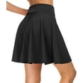 thumbnail image 6 of Stretchy Flared Skater Mini Skirt with Elastic Waist for Women, 6 of 8