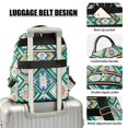 thumbnail image 3 of FORMRS Mini Backpack Purse for Women Travel Daypack Casual Shoulder Bag, Green Geometric Flowers, 3 of 7