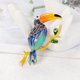 thumbnail image 3 of Broche minimalista y exquisito de loro de boca grande, elegante adorno de ropa de pájaro con personalidad, broches de animales elegantes, 3 of 5