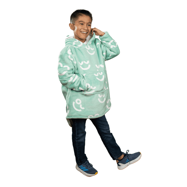 Sudadera Cobija Polar con Capucha Infantil Unitalla Verde