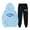 Blue, variant on California Hoodie and Sweatpants Set for Women Fall Winter Hooded Sweatshirt and Jogger 2 Piece Set Women's Tracksuit