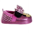 thumbnail image 4 of Minnie Mouse Toddler Dual Sizes Nylex Fabric Slippers - Pink , 11-12, 4 of 8