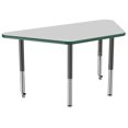 thumbnail image 6 of ECR4Kids 30in x 60in Trapezoid Everyday T-Mold Adjustable Activity Table Grey/Green/Black - Super Leg, 6 of 8