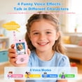 thumbnail image 2 of Walkie Talkies EvanFeo recargables para niños, paquete de 2 unidades, azul/rosa, 2 of 7