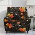 thumbnail image 2 of POLERO Autumn Maple Leaf Pattern Recliner Slipcovers 4-Pieces Lazyboy Covers Couch Chair Cover Washable Reclining with Storage Pockets Furniture Protector for Fall Living Room, 2 of 7