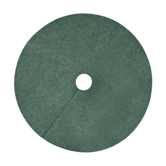 Maoww 10 Pieces Tree Weeding Barrier Mats Tree Protector Mats for Landscaping Tree Diameter 27cm Dark Green Diameter 25cm