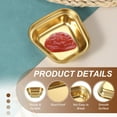 thumbnail image 3 of Uxcell Mini Stainless Steel Sauce Dish Seasoning Bowls Appetizer Plates Condiment Bowl for Salad Side Dishes Sushi Dipping Gold, 3 of 7