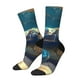 thumbnail image 1 of Fotbe Sunshine Underwater Sand Turtle Calcetas Largas con Estampado para Hombre y Mujer – Calcetas de Compresión Transpirables y Elásticas, Viajar y Uso Diario Talla 5-11, 1 of 6