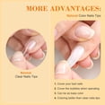 thumbnail image 3 of Set de uñas SAVILAND Almond Natural Uñas Tips 500 unidades con pegamento 4 en 1, 3 of 8