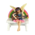 thumbnail image 5 of GlitZGlam Megan The Rainbow Fairy with Rainbow Bench – a Miniature Fairy Figurine for Your Fairy Garden, 5 of 5