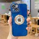 thumbnail image 3 of Funda de teléfono galvanizada suave de lujo para iPhone 11, 12, 13, 14, 15 Pro Max, XS, X, XR, 7, 8 Plus, Mini funda de silicona hueca, 3 of 5