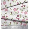 thumbnail image 3 of Soimoi Rayon Fabric Leaves & Floral Artistic Print Fabric by Yard 42 Inch Wide, 3 of 3