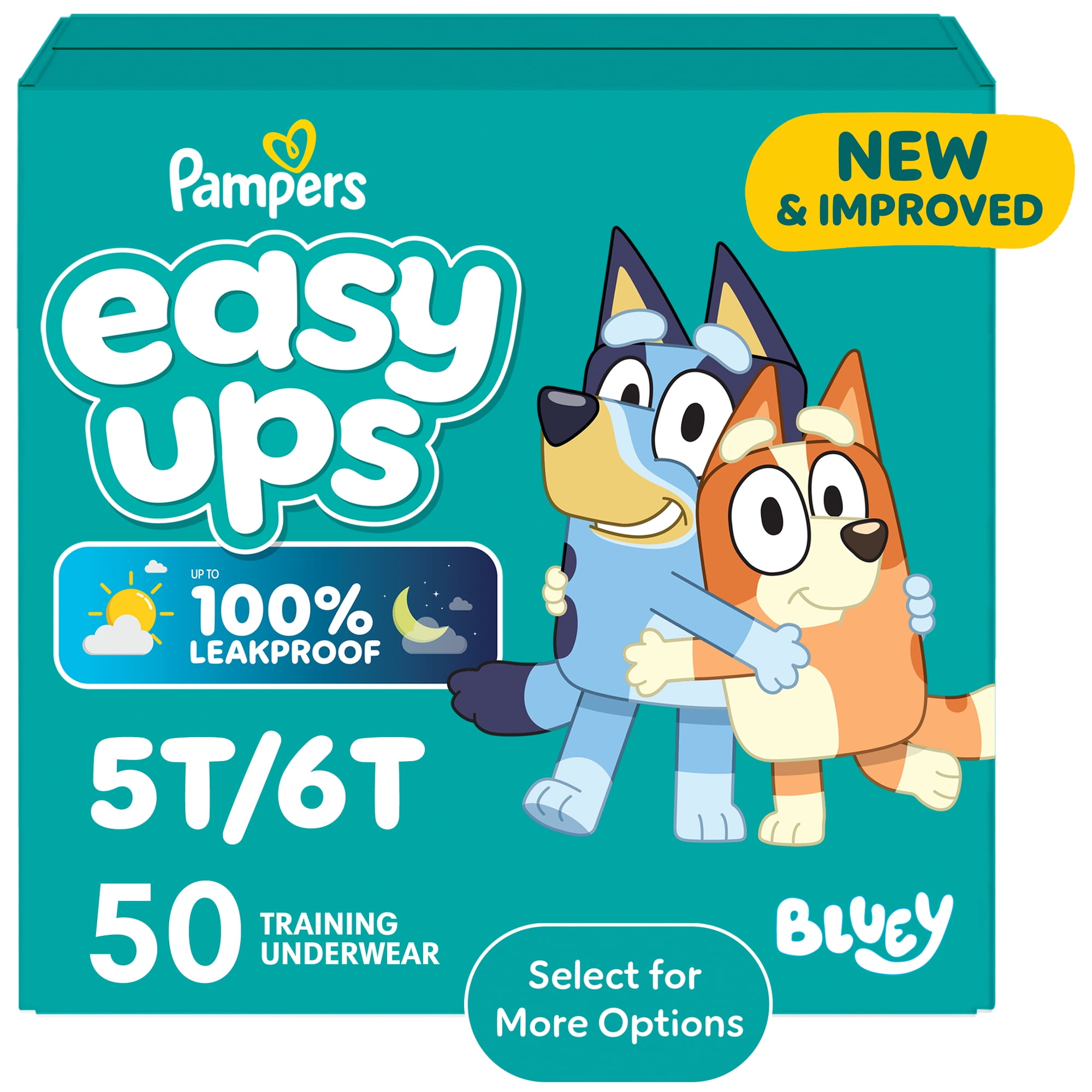Pampers Easy Ups Training Pants Size 7 (5T6T), 50 Count (Select for More Options)