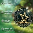 thumbnail image 5 of Metal Hanging Wind Spinners with Star-Shaped Sparkle Design Festive Wind Chimes for Enchanting Yard and Garden Decor, 5 of 6