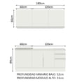 thumbnail image 3 of Cocina Integral Madesa Glamy Sin Tarja De Acero 180 Cm Blanco Madesa Glamy, 3 of 10
