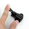 thumbnail image 4 of Cerradura de puerta con resorte negro, pestillo de perno resistente, aleación de aluminio, seguridad, cerradura automática de puerta deslizante con barril de resorte con tornillos, 4 of 5