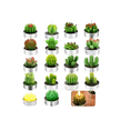 thumbnail image 1 of 18pcs Velas Xtellar Aromaticas Decorativas Cactus Suculenta Verdes, 1 of 4