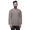 thumbnail image 1 of Atasi Printed Cotton Long SleeveÂ&nbsp;ShirtÂ&nbsp;Casual Short Kurta For Men Summer Wear, 1 of 1