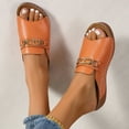 thumbnail image 2 of Dressy Slides Sandals for Women Ladies 2025 Fashion Leather Open Toe Platform Wedge Dress Slip on Shoes, 2 of 8