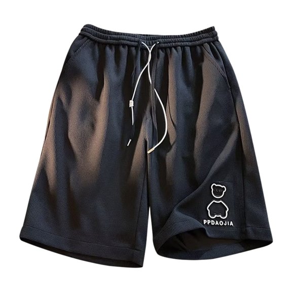 ibiyuan Mens Shorts Sweatshorts Mens Gym Shorts Chinos Short Elastic Waistband Drawstring Athletic Shorts Wide Leg Swim Shorts Women Quick Dry Summer Beach Shorts