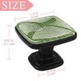 thumbnail image 4 of 4 Pcs Square Cabinet Handle Cupboard Knob Drawer Pulls Handle Bohemia Boho Drawer Knobs with Screws Furniture Decoration, 4 of 7