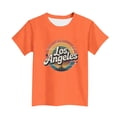thumbnail image 5 of NAISIBABY Girls Graphic Tees, Crew Neck Short Sleeve Fashion Casual Tees Kids Summer Tops Clothes Orange 10T, 5 of 5