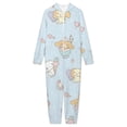 thumbnail image 4 of Cinnamoroll Hooded Union Suit Pajama Soft Comfy PJs Sleepwear, 4 of 7
