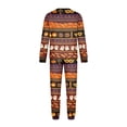 thumbnail image 4 of Matching Family Halloween Sleepwear Set Graphic Ghost and Pumpkin Print Long Sleeve Top and Pants Holiday Loungewear, 4 of 6