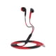 thumbnail image 4 of Auriculares con cable reducción de ruido juego de disparos estéreo auriculares de 3,5 mm en la oreja herramienta de juego accesorios de computadora de escritorio rojo y negro Vogacara EL005940-02, 4 of 7