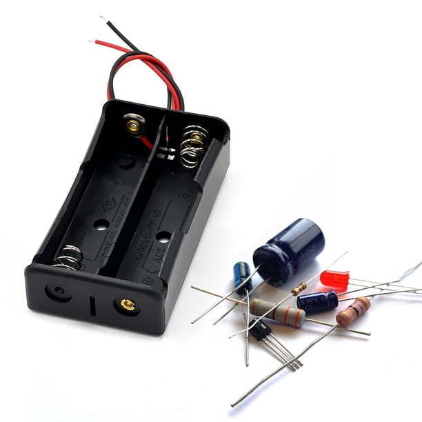 4 uds. Soporte de batería 18650 de plástico para 3,7 V (3 secciones)