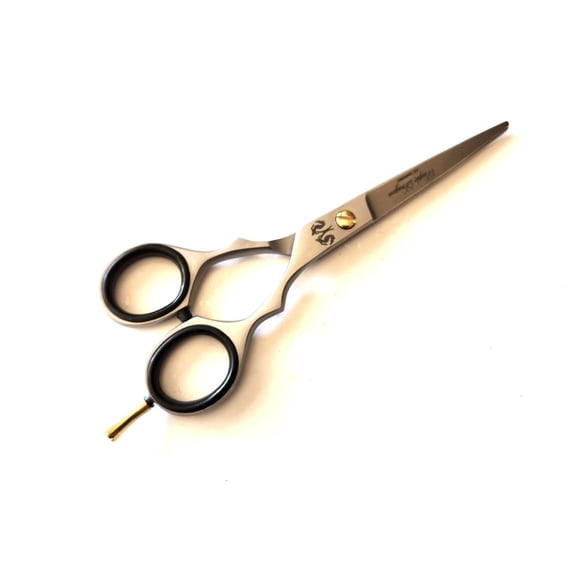 MT Hair Cutting Stainless Steel Barber Scissors, 5.5", Silver