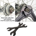 thumbnail image 2 of enqiretly 2pcs Vélo Roue Moyeu Clé Vélo Moyeu Cône Cône Acier Double Clé à Clé à Clé Outil de Réparation de Vélo, 2 of 9
