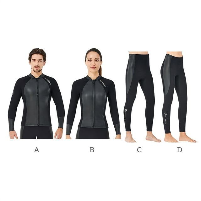 DIVE SAIL Diving Suit 2MM Long-sleeve Short Pants Wetsuit Rash Guards Exquisite Craftsmanship Cool Body Feeling Snorkel Suits female pants XL