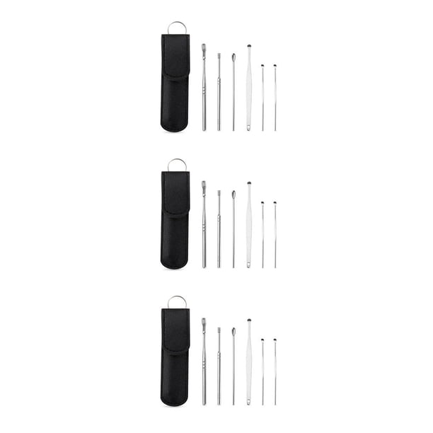 Vogacara 6 piezas de acero inoxidable, herramienta de extracción para el hogar, accesorios para removedor de cera para cuarto de baño con bolsillo de Type1 NO1 Vogacara CBP164965